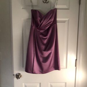 David’s Bridal dress in plum